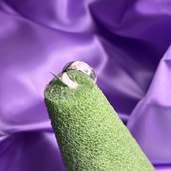 Hoop With Stone Silver 925 - Picture 4 of 7